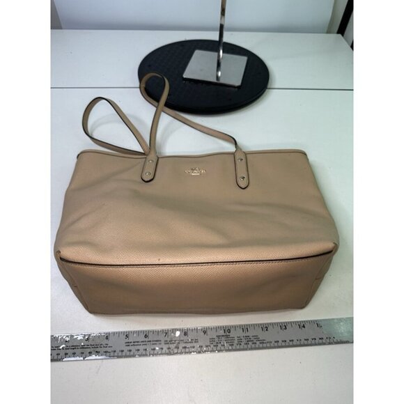 Coach Crossgrain Leather City Tote Bag No. K1647-F57522 EUC Missing Hangtag - Picture 6 of 11